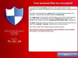 Ransomware Ransom Screen
