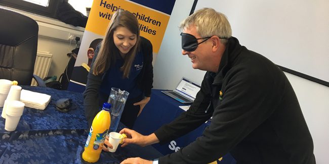 SeeAbility Week Blindfolded Squash