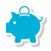 Blue Piggybank Web